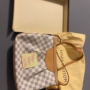 Authentic Louis Vuitton Damier Azur Siracusa MM
